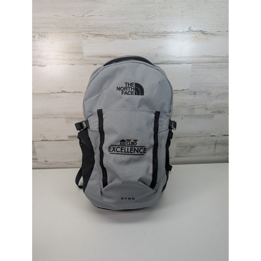 The North Face Dyno Backpack Gray Black School Laptop Daypack